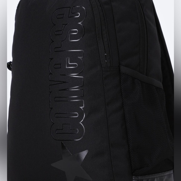 Converse Black Speed 2 Unisex Black Polyester Backpack One Size | NEW/NWT!!🎒🖤 - Picture 11 of 16